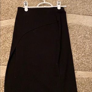 Pencil skirt with slit